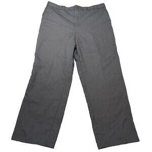 Jeffrey Banks 100% wool dress pants Black pin stripe 38x29 work pants